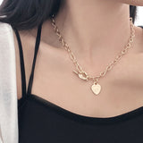 ユニークハートネックレス / Unique Heart Necklace (2 color)