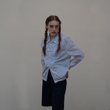 Blue Nylon Shrring Jacket