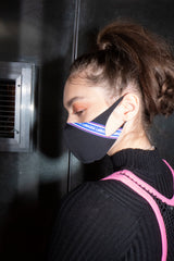 FASHION MASK - STRIPE BLACK (4626277138550)