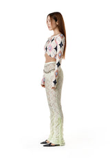 レースシャーリングレギンス / LACE SHIRRING LEGGINGS