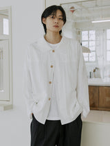 ユニセックスダッフルジャケット / unisex duffle jacket white