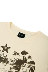 ビンテージスリーレイヤードウォーマークロップTシャツ