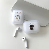 ホワイト - サプライズ サムキャット カップル AirPods Case_マット