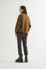 MULTI BLOCK SWEATER CAMEL (6613774991478)