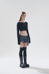 レイクロップドカーディガン / LAY CROPPED CARDIGAN