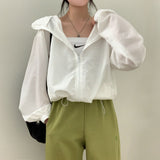 [2colors] Airport hooded windbreaker