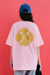 ロゴリーフTシャツ / ピンク