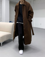 ウールベルトマックコート/SI wool belted mac coat (3 colors)