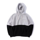 Classic Color Block Fleece Hoodie - Gray (6624448872566)