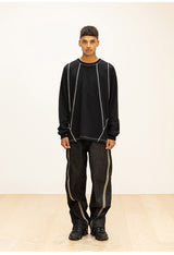 インシジョンチェーンロングスリーブTシャツ/INCISION CHAIN LONG SLEEVE
