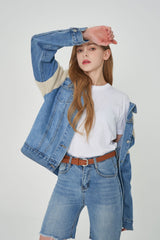 ニットデニムジャケット/ KNIT DENIM JACKET [6673]