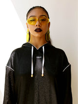 DAWANG Oversized Logo Sweatshirt Dress (4611390668918)
