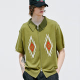 チマヨパターンニットカーディガン / CHIMAYO PATTERN KNIT CARDIGAN BASIL