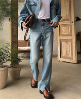 Lavender denim pants (2 color) (6694657327222)
