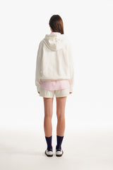 スモールチェリーサイドポケットフーディー／SMALL CHERRY SIDE POCKET HOODIE [IVORY]