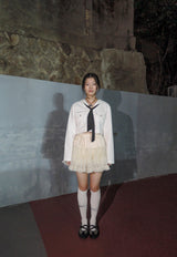 セーラータイブラウス / SAILOR TIE BLOUSE _WHITE