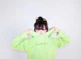 0MW tough cutting hoodie_light green