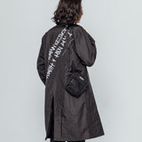 I AM NOT A HUMANBEING MAC COAT - BLACK (6674937905270)
