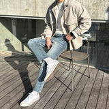 ヒデンバンディングデニムパンツ / [High quality] Hidden banding denim pants