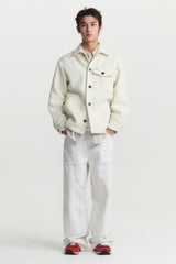 CLASSIC CROPPED SHIRT JACKET (ecru)