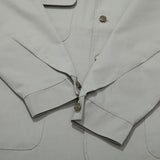 ロゴカラーコットンベーシックジャケット/BSR2223FWJK063 LOGO COLLAR COTTON BASIC JACKET GRAY
