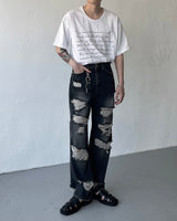 ソーオーバービンテージデニムパンツ / SO Over Vintage Denim Pants (Black)