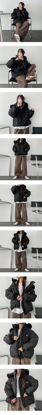 VIXX Raccoonfer Hooded Padded Jacket