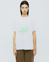 ペインティングフラワーTシャツ/PAINTING FLOWER TSHIRT-GREY