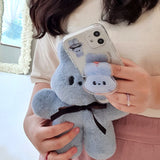 ジャイアントバニーダンダンジェリーハードアイフォンケース/Giant Bunny Dung dung Jelly Hard phone case blue