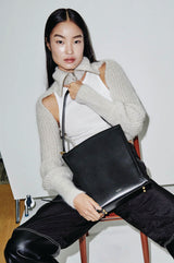 ハープハーフショルダーバッグ / harp-half shoulder bag_black