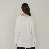 SIDE SLIT T-SHIRT (WHITE) (6645969518710)