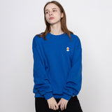 ダックフェイス刺繡スマイルスウェットシャツ/Duck Face Embroidered Smile Sweatshirt