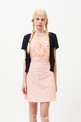 チェリーシャーリングノースリーブミニドレス / CHERRY SHIRRING SLEEVELESS MINI DRESS [PINK]
