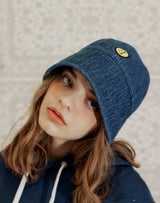 SM:]E DENIM ROUND BUCKETHAT INDIGO (6691415064694)