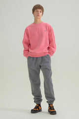 ロゴ ワッペン ピグメント スウェットシャツ ピンク / LOGO WAPPEN PIGMENT SWEATSHIRTS [PINK] (4413981098102)