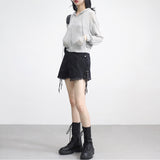 Rant see-through linen zip-up