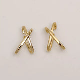 0078 (Silver, Gold) Bold twisted earcuff