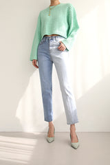 クルエラジーンズ / CREUELLA JEANS / UNBALANCE STRAIGHT DENIM PANTS