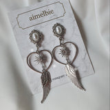エンジェルハートピアス / Silver Angel Heart Piercing