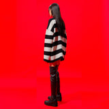 0 2 Damaged Wool Stripe Knit - WHITE (6626819440758)
