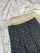 ディアスプリングフラワーバンディングロングスカート / Dear Spring Flower Banding Long Skirt (3 colors)