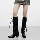 Cherot Ribbon Long Boots