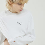 オーバーフィットレタリングロングスリーブT/OVERFIT LETTERING LONG-SLEEVED T-WHITE