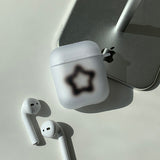 Black Blur Star AirPods Case_matt