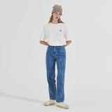 クラックウォッシングデニムパンツ/Crack Washing Denim Pants _ Light Blue