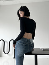 ホットクロップロングスリーブTシャツ/Hot Crop Long Sleeve T-shirt (4color)