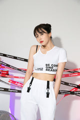 ビーコンアンバランスクロップTシャツ / TOP(8993) Beacon Unbalance Crop Tee