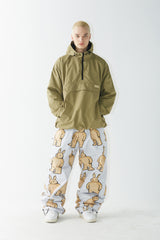 コージーフーデッドアノラックジャケット/BSR2223FWJK083 COZY HOODED ANORAK JACKET KHAKI