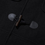 カットポイントダッフルコート / CUT POINT DUFFLE COAT - BLACK