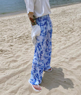 プリントプリーツパンツ / [Made] Printed Pleats Pants (2 colors)